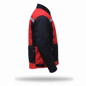 เสื้อแจ็คเก็ตมอเตอร์ไซค์สำหรับผู้ชาย KhumBro สีดำ ทำจากผ้า Cordura แขนยาว กันลม มีแถบสะท้อนแสง ระบายอากาศได้ดี เหมาะสำหรับทุกฤดู - Product Image 6
