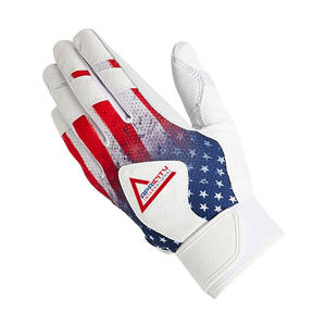 Gants de frappe de baseball en cuir véritable pour adultes, couleur blanche, réglables avec fermeture auto-agrippante, pour hommes et femmes, écologiques et légers - Product Image 5