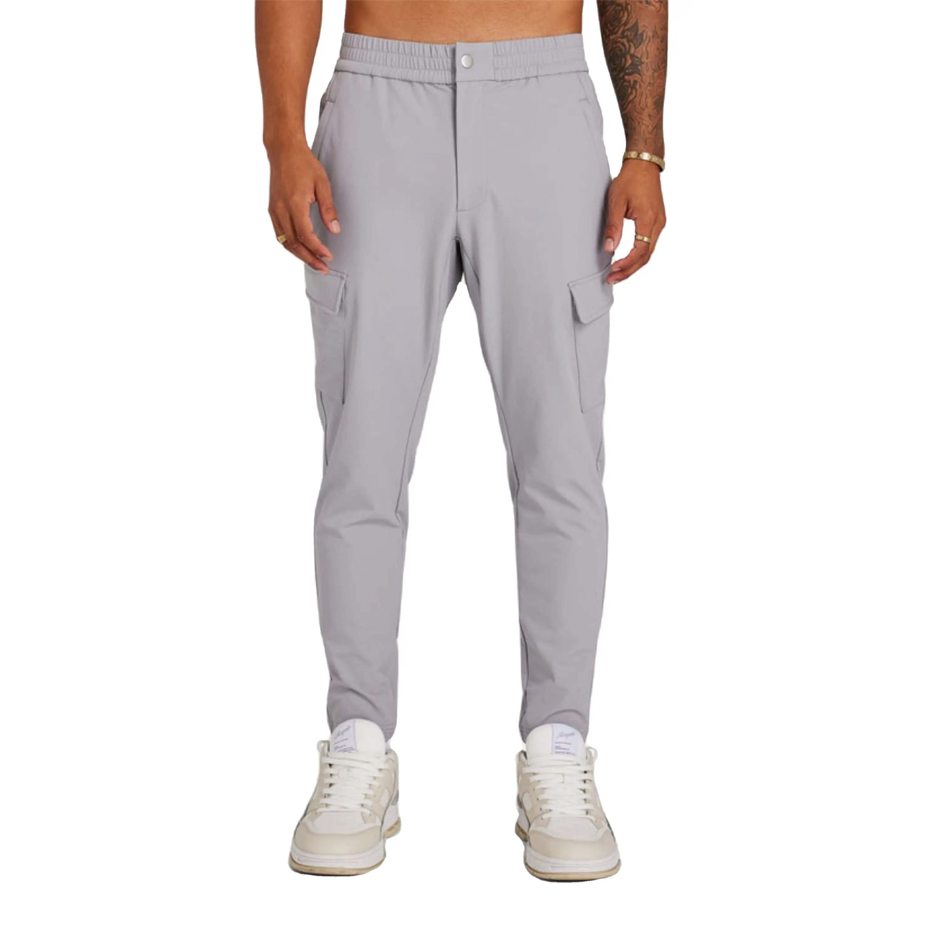 OEM Custom High Quality Stretch Trousers Men Bodybuilding Clothing Casual Jogging Trousers