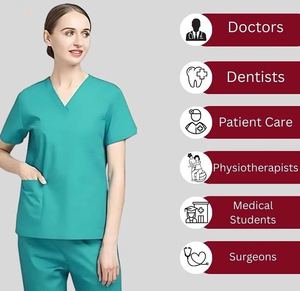 New Fashion Custom Medical Uniforms Women <b>Scrubs</b> <b>Sets</b> Hospital Doctors Nurse Dental Clinic Beauty Salon Spa Workwear Uniform - Product Image 1