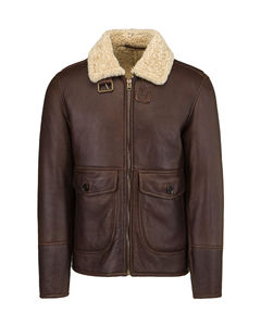 Veste d'hiver vintage en cuir véritable pour homme, haute qualité, col montant personnalisé, style urbain, imperméable, respirante et coupe-vent - Product Image 6