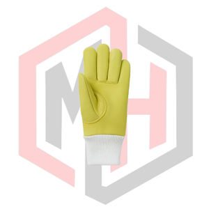 Guantes de Soldadura y Bomberos Impermeables (TIG/MIG) de Cuero con Textura Lisa, 14 Pulgadas, Puño Tejido, Sin Silicona - Product Image 2