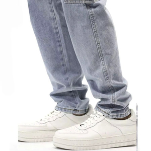 Jeans de Mezclilla para Hombre, Estilo Casual Recto, Diseño Elástico con Cierre, Profesionales para Verano, Invierno y Primavera - Product Image 3