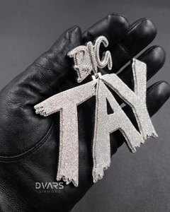 Fully Iced Out Custom Letter <b>Pendant</b> 925 Sterling <b>Silver</b> Personalized <b>Pendant</b> Luxury Customized Moissanite <b>Pendant</b> <b>For</b> <b>Men</b> - Product Image 2