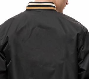 Chaqueta Varsity de Satén con Logotipo Personalizado de Alta Calidad, Chaqueta Deportiva Profesional de Invierno, Chaqueta de Satén Informal de Moda para Hombre - Product Image 5