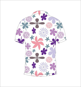 Men’s <b>White</b> Floral Print <b>Polo</b> Shirt Casual Summer Short Sleeve Fashion Golf Shirt - Product Image 5