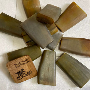 Mango de cuchillo de cuerno de búfalo 100% natural, hecho a mano, duradero, forma natural, artesanía BURAQ - Product Image 1