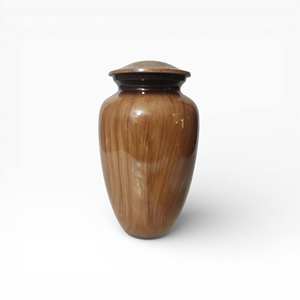 Urne funéraire artisanale moderne en bois écologique pour cendres humaines avec couvercle, capacité 3-4L, décoration commémorative funéraire - Product Image 1