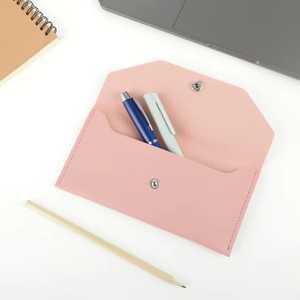 Portefeuille long en cuir haut de gamme, pochette à monnaie élégante, pochette de soirée, porte-monnaie compact, porte-cartes pour espèces et budget - Product Image 1