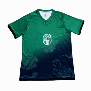 เสื้อฟุตบอล TESSUTO พิมพ์ลายดิจิตอลตามสั่ง แห้งเร็ว 220 กรัม โพลีเอสเตอร์/ไนลอน ระบายอากาศได้ดี แบบซับลิเมชั่น คอวี แขนสั้น - Product Image 1