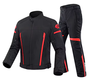 Ensemble veste et pantalon de moto unisexe, imperméable, % polyester, anti-UV, ignifuge, séchage rapide, respirant, coupe-vent - Product Image 2