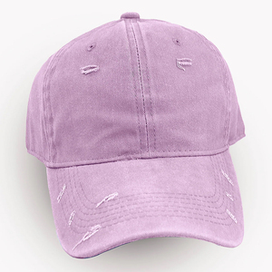 Wholesale Custom Brand Custom Logo Sporty Acid Wash Dot Argyle Fruit 100% Polyester Denim Breathable <b>Waterproof</b> Baseball <b>Cap</b> - Product Image 5