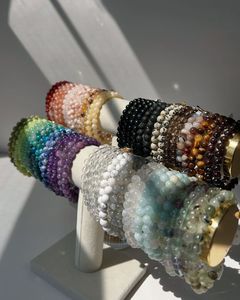 Bracelet élastique fait main en perles de résine, bijou cadeau pour femme, mode décontractée au quotidien - Product Image 4