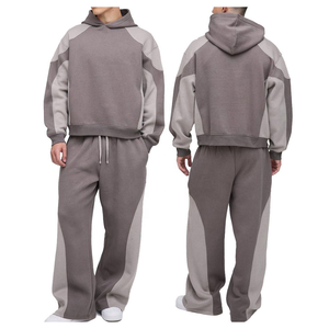 Custom Logo Men's 100% Cotton Fleece Tracksuit Set Hoodie <b>Jogger</b> for Casual Style for Men and Women <b>oversize</b> tracksuit - Product Image 5