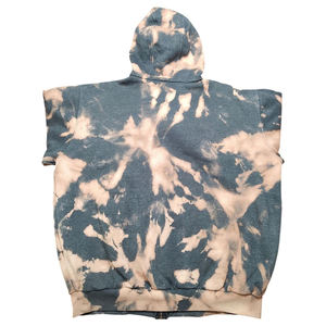 Sweat-shirt à capuche zippé tie-dye personnalisé, épais, unisexe, coupe oversize, style streetwear, vente en gros - Product Image 2