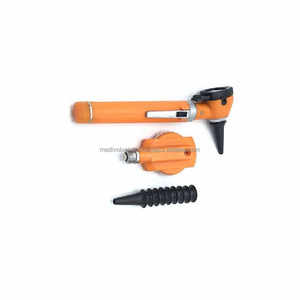 Set de Diagnóstico Veterinario con Otoscopio y Oftalmoscopio Naranja, Certificado CE, de Acero Inoxidable, Eléctrico y Duradero, para Examen de Oídos y Ojos de Animales - Product Image 4