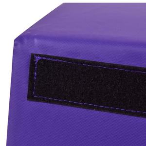 2024 logotipo personalizado gimnasia pliométrica caja de salto espuma trapezoidal bóveda caja de salto espuma entrenamiento físico deportes suaves púrpura - Product Image 5