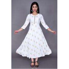 AARTI FASHION Traje Salwar Casual con Estampado Floral, Corte en A, Tejido Transpirable y Cómodo para Uso Diario, Cintura Natural - Product Image 3