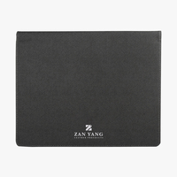 Porte-documents en PU sergé avec pochette pour cartes, design opaque, pour usage professionnel