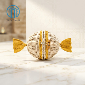 Elegante Cesta de Dulces de Ratán Hecha a Mano en Color Nuevo para la Celebración del Ramadán y Decoración para Regalos del Eid - Product Image 1