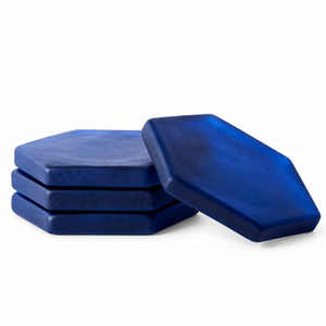 Juego de Posavasos Hexagonales de Resina Epoxi para Tazas de Té, Café y Tazas |   Posavasos Azules para Mesa de Comedor, Decoración para el Hogar y la Oficina, y Regalo para Mesa - Product Image 1