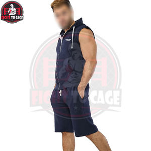 Conjuntos de Ropa Deportiva para Hombre Otoño 2026, Ropa de Gimnasio, Servicio OEM ODM, Nueva Tendencia, Logotipo Personalizado, Sudadera sin Mangas y Pantalones Cortos - Product Image 4