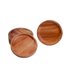 Posavasos de Madera para Tazas de Café, Hechos a Mano, de Madera Natural Sólida, para Mesa de Comedor, Hogar, Cafetería, Hotel - Product Image 2