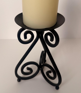 Support et bougeoirs en fonte noire mat pour mariage – Éclairage élégant pour vos moments mémorables - Product Image 6