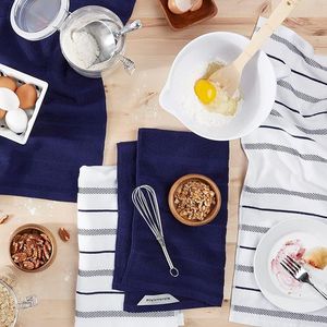 Set di 4 Asciugamani da Cucina Albany Blu Cobalto/Bianco, Dimensioni 16"x26" - Product Image 3