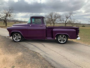 Top Sale Old Model Used 1956 <b>3100</b> 350 V8 Pickup Truck Purple Color READY TO SHIP TODAY - Product Image 2