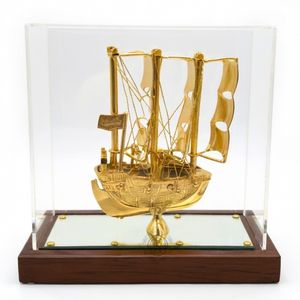 Maqueta de Barco Titanic de Latón en Tendencia, con Caja de Acrílico, Diseño Tradicional Hecho a Mano, Duradera, Ecológica, de 9 Pulgadas, para Decoración del Hogar y Regalos - Product Image 4