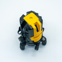 Niveau laser vert industriel 5 points 360° rotatif avec batterie lithium-ion, niveau à lignes croisées avec précision de 1 mm et autonomie de 8 heures