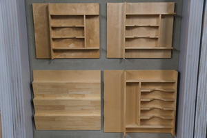 Organizadores de Cajones para Gabinetes de Cocina Modernos en Madera sin Acabado para un Almacenamiento Limpio y Organizado - Product Image 5