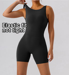 Combinaison de sport respirante sans manches pour femme, dos nu en V, idéale pour la course et l'entraînement - Product Image 4