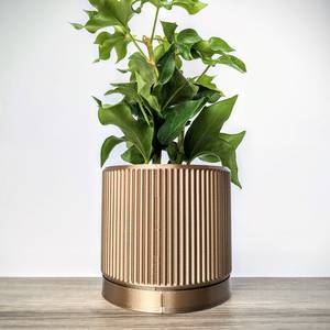Maceta cilíndrica redonda de metal galvanizado de estilo moderno, maceta galvanizada para flores, utilizada para decoración del hogar y jardín. - Product Image 3