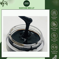 Résine de Shilajit de l'Himalaya Premium, riche en acide fulvique naturel, complément alimentaire sauvage de qualité alimentaire en bouteille ou en bocal Mason pour le bien-être