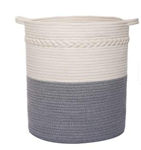Sac à linge en jute robuste avec poignées en coton, sac de rangement réutilisable - Product Image 3