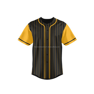 Maillots de baseball et de softball personnalisés à manches courtes 2024, 100% polyester, séchage rapide, respirants, vêtements de sport, prix de gros - Product Image 2