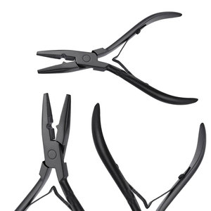 Pince professionnelle en acier inoxydable pour extensions de cheveux, outils pour extensions de cheveux à micro-anneaux, fabrication de précision - Product Image 5