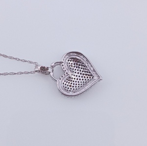 จี้เพชรแท้หลากสีรูปหัวใจ JEWELSPAARK 0.95 กะรัต สำหรับผู้หญิง เงินแท้ 925 ชุบโรเดียม 18k - Product Image 4
