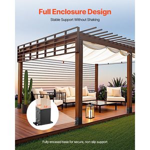 Staffe per Decking 4x4 Resistenti, 10 Pezzi, in Acciaio al Carbonio, Dimensione Interna 3.6x3.6 Pollici (91.44x91.44 mm) per Strutture in Legno e Acciaio - Product Image 2