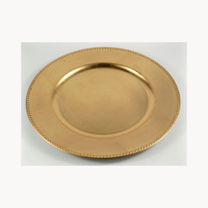 Customized Stylish Metal Charger <b>Plate</b> New Design Decorative Dining Charger <b>Plate</b> New Arrival For Hotel Restaurant Table - Product Image 5