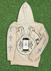 Sweat à capuche en éponge française 100% coton de haute qualité Logo personnalisé poids lourd surdimensionné hiver mode Streetwear en gros - Product Image 5
