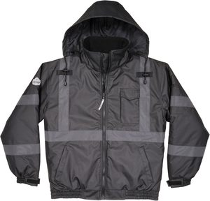Winter Waterproof High Visibility <b>Reflective</b> Safety <b>Jacket</b> <b>Mens</b> Security Workwear Road Traffic Safety Coat <b>Jacket</b> For Man - Product Image 1