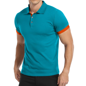 Polo moderne pour homme coupe classique, style ajusté, manches courtes, col à 3 boutons et design épuré - Product Image 3