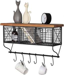 Estante de Almacenamiento de Cocina de Doble Nivel, Moderno, de Hierro, Personalizado, para Montar en la Pared, Multifuncional, Práctico Organizador de Cocina para el Hogar - Product Image 4
