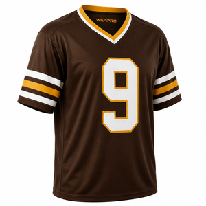 Maillot de football pour hommes en gros, grande taille, respirant, en maille, vêtements de sport, uniforme personnalisé pour joueurs d'équipe, hauts brodés, séchage rapide - Product Image 3