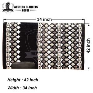 Fieltro de neopreno occidental personalizable de alta calidad y almohadillas para SILLÍN de cuero espectáculos de equitación rellenos de lana - Product Image 6