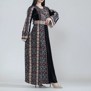 Elegante Vestido Thobe para Mujer, Estilo Árabe, Vestido Largo Islámico Modesto para Uso Diario y de Fiesta - Product Image 6