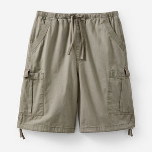 Nuevos Pantalones Cortos Cargo Holgados para Hombre, 100% Algodón, Estilo Paracaídas, Bermuda, Ropa Urbana, Pantalones Cortos Casuales para Hombre - Product Image 5